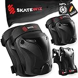 SKATEWIZ Schoner Inliner Kinder Skate - Knieschützer Kinder Schoner Set - Armschoner Inline...