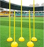 Slalom-Stöcke für Geschwindigkeits- und Beweglichkeitstraining, höhenverstellbar, mit stabiler...