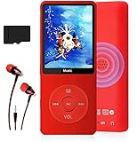 MP3-Player, Musik-Player mit 16GB Micro SD Karte, Ultra Slim Musik-Player mit eingebautem...