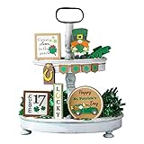 St. Patrick's Irish Day Green Party Dekorationen Satz St. Patricks Day Tiered Tray Decor...
