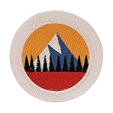 Finally Home Kleiner Berge Patch zum Aufbügeln | Vintage Berg Patches Mini Baum Bügelbild Wald...