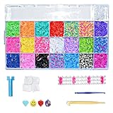 Loom Bands mituso XXL Starter Set Box 4200 Bänder 4400 Teile inkl. Webrahmen