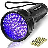 Vansky UV Schwarzlicht Taschenlampe mit 51 LEDs | UV Lampe Haustiere Urin-Detektor für...