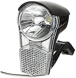 BÜCHEL Fahrradlicht mit Schalter, Dynamo Betrieb möglich, 12 LUX I StVZO Zulassung, Fahrradlampe...