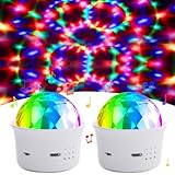 Bonlux Mini lichteffekte Partylicht Kinder Discokugel Licht RGB Bühnenlampe Stimmgesteuertes USB...