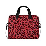 ALAZA Laptoptasche / Umhängetasche, Leoparden-Muster, tragbar, mit Tragegriff, 33 / 35,6 cm (13 /...