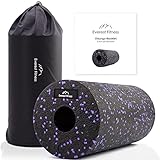 EVERST FITNESS Faszienrolle 30cm mittelhart - Fitness Rolle Faszienrolle Wirbelsäule - Pilates...