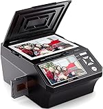 Digital Film und Diascanner, Multiscanner für Fotos, Dias und Negative mit 5'-LCD-Bildschirm,...