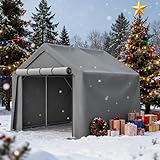 Thanaddo 244x241x217cm Garagenzelt, Lagerzelt Wasserdichtes Gerätezelt, Carport Gerätehaus...