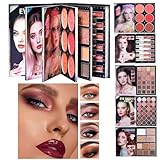 Lidschatten-Palette: 48 Farben, langanhaltende Kosmetik, cremige und Prismenmischung, lebendige...