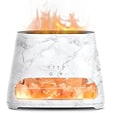 SALKING 2-in-1 Aroma Diffuser & Salt Range Pakistan Leuchte, Flammeneffekt Diffusor für ätherische...