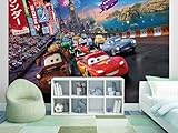 Sunny Decor | Disney | Fototapete CARS RACE | 254 x 184 cm | Tapete, Wand Dekoration, Auto,...