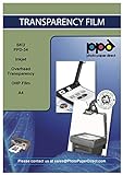 PPD 10 x A4 Inkjet OHP Overheadfolie - Premium Transparentfolie mit verbesserter mikroporöser...