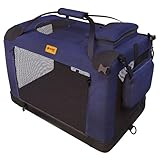 PetProved Hundebox Auto Faltbar Transportbox Hund Hundebox Auto Hunde Hundetransportbox Auto...