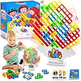 64 Stück Tetra Tower Spiel, Tetra Tower, Balance Spielzeug Tower Game, Balance Team Tower Spiele...