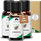 Emma Grün® Zirbenöl Ätherisches Öl [100% NATURREIN] - Wildwuchs Zirbelkiefer Öl 3x 30ml -...