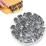 26 Pcs Ausstecher Buchstaben Edelstahl,Taozoey Alphabet Englisches Keksform,Ausstecher Buchstaben...