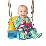 Outsunny Babyschaukel Outdoor 3-in-1, Kinderschaukel mit verstellbarem Seil, 120-180 cm...