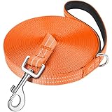 X XBEN Schleppleine 3M für Hunde, Schleppleine mit Bequemen Handschlaufe, Reflektierend Hundeleine...