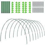 MQHUAYU Pflanztunnel Bögen, 48 Stück Folientunnel für Hochbeet, Gewächshausreifen für...