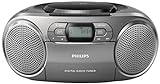 Philips Audio CD-Radiorekorder mit DAB+ (Dynamic Bass Boost, UKW-DAB+, CD, Kasseten-Deck) Silber,...