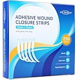 JFA Medical 250er Set Wundnahtstreifen-Strips/Klammerpflaster Nahtmaterial Wundverschluss-Streifen 3...