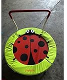 90 cm Mini-Trampolin für Kinder von 3-6 Jahren, Grüner Marienkäfer Design