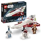 LEGO 75333 Star Wars Obi-Wan Kenobis Jedi Starfighter, Spielzeug zum Bauen mit Taun We, Droidenfigur...