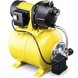 TROTEC Hauswasserwerk TGP 1025 E – Pumpe mit Leistung 3300 l/h, 1000 W, Förderhöhe 30 m –...