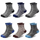 GENTABY Jungen dicke socken Kinder Winter Schwarz Blau Grau Elastische Warme Socken Heimsocken...