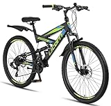 Licorne Bike Strong D Premium Mountainbike in 26 Zoll - Fahrrad für Jungen, Mädchen, Damen und...