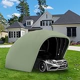 Carport Baldachin – Faltbare einziehbare Markise für Fahrzeuge, langlebig, wetterfest,...