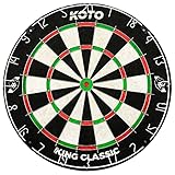 KOTO – King Classic Dartscheibe, Offizielle Turniermaße, dartscheibe steeldart, rotierender...