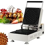 VZXATYOP Kommerzieller elektrischer Waffeleisen großes Waffeleisen in Wabenform mit...