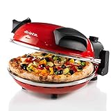 Ariete 909, Pizzaofen, 400°C, Platte aus feuerfestem Stein, backt Pizza in 4 Minuten, 33 cm...