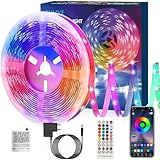 TVLIVE LED Strip 5M Bluetooth RGB LED Streifen, LED Leiste Musik Sync, Farbwechsel LED Lichterkette...