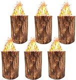 Jack's Schwedenfeuer 6 Stück | Baumfackel groß 25cm Höhe | Gartenfackel Set Feuerfackel Ø17-24cm...
