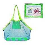 COOLGOEU Strandtasche Strandspielzeug Tasche XXL Groß für Sandspielzeug Wasserspielzeug für...