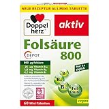 Doppelherz Folsäure 800 DEPOT - Mit Vitamin C + B-Vitamine zur Unterstützung der normalen Funktion...