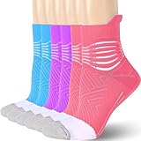 IRAMY Kompressionsstrümpfe Damen Herren Knöchelstütze Laufsocken Kompressionssocken Coolmax...