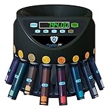 Automatischer Euro Münzzähler & -sortierer Geldzählmaschine SR1200 mit Abhülsung Geldzähler...