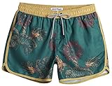 MaaMgic Herren Badeshorts Vintage Retro Boardshorts Schnelltrocknend mit Mesh-Futter und...