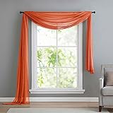 Querbehang Freihanddeko aus transparentem Voile, die ideale Ergänzung zu unseren Gardinen, 140x600,...