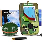 Tragbarer Fischfinder Echolot Karpfenangeln Fish Finder LCD Sonarsensor Fischfinder Fischk?der Depth...