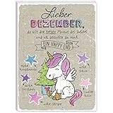 H:) PPY life Adventskalender Motiv „Einhorn“ | 26 cm x 35 cm, Schoko-Adventskalender, 75 g |...