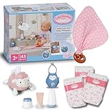 Baby Annabell Babypflegeset - 7-teiliges Puppenzubehör-Set - inkl. Windeln, Taschentuchspender,...