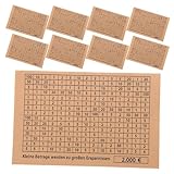 TOYANDONA 30 Stück Teiliges Spar Challenge mit Euro Budget Aufklebern für DIY Holz Sparschwein...