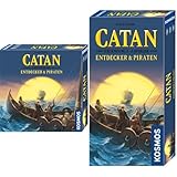 KOSMOS Bundle aus Catan - Entdecker & Piraten Erweiterung + Ergänzung für 5-6 Personen, Brettspiel...