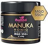 Manuka Honig | MGO 550+ | 250g | Das ORIGINAL aus NEUSEELAND | IM GLAS | PUR, ROH & ZERTIFIZIERT |...