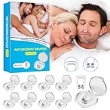 Schnarchstopper, 8 Pieces Aid Against Snoring, Anti schnarchAnti Snoring Nose Separator, Reusable...